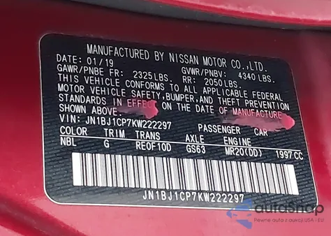 2019 Nissan Rogue Sport S from USA, damaged, VIN JN1BJ1CP7KW222297
